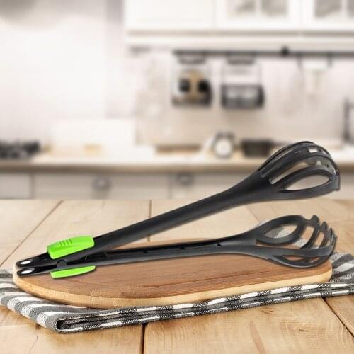 Multifunctional Egg Beater Nylon Food Tongs Manual Egg Whisk Pasta Spaghetti Spoon Kitchen Gadget Mixer Creative Salad Tools