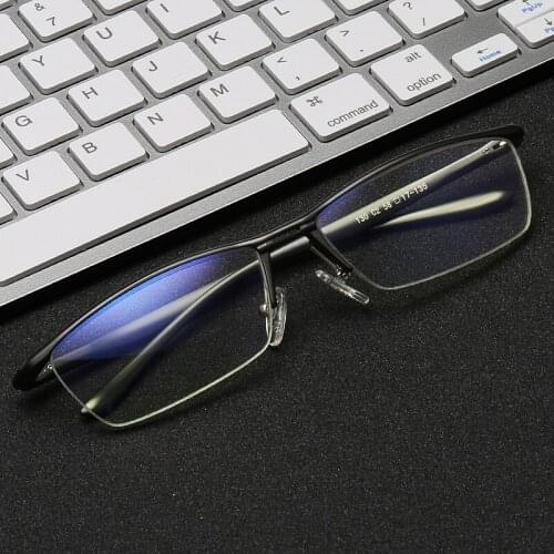 KATELUO 2020 Mens Computer Goggles Anti Blue Light Laser Fatigue Radiation-resistant Glasses Mens Optical Eyeglasses Frame 130