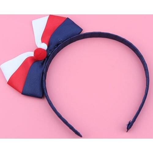 2020 NEW Cute Pom Pom Bowknot Girls Hairbands Solid Ball Bow Girls Headbands Princess Hair Hoop Accessories