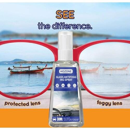 30/60ml Car Glass Nano Hydrophobic Coating Spray Anti Mist Goggles Anti-fog Agent Waterproof Liquid Car Accessories