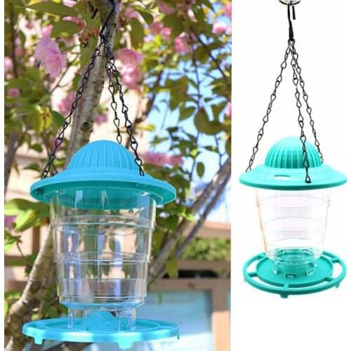 Garden Bird Feeder Supplies Pet Bird Feeder Outdoor Foldable Bird Feeding Tool with Hanging Chain Automatic Feeders Bird Food