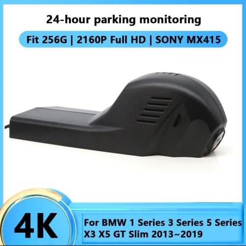 4K Hidden Wifi Car DVR Dash Cam Camera Video Recorder For BMW 1 Series 3 Series 5 Series X3 X5 GT Slim 2013 ~ 2019 Full HD 2160P