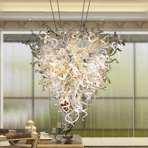 Custom Made Modern Murano Art Chandelier Lighting LED Hand Blown Glass Chandeliers for Furniture Living Room