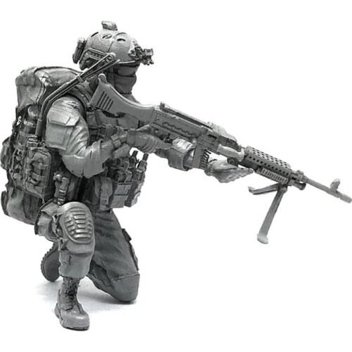 YUFAN 1/35 Modern American Special Forces D Resin Soldier 5 cm Static Epoxy Resin Model Toy AH-04 Figure Model Kits Unmounted