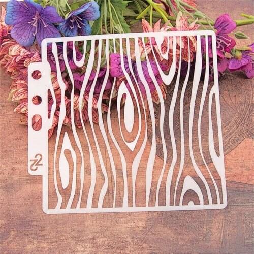 14.1*13 tree pattern scrapbook stencils spray plastic mold shield DIY cake hollow Embellishment printing lace ruler Easter