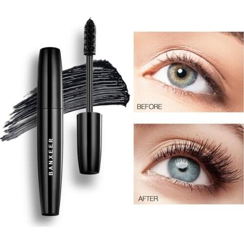 Fluffy Volume Mascara Makeup 4D Silk Fiber Lash Mascara Waterproof 3d Mascara Extension Thick Long Curling Eyelash