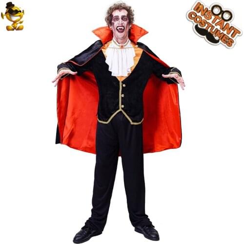 Adult Vampire Costumes Halloween Cosplay Fancy Dress Carnival Role Play Vampire Outfits With Cloak