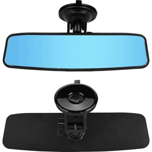 Car Back Seat Baby Rear View Mirror Adjustable Wide Angle Blue Mirror With Push-Type Injection Suction Cup And Suction Cup Lock