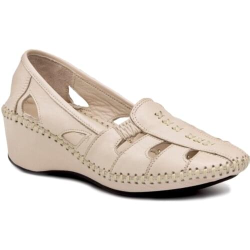 Gedikpasalı Arv 25 Beige 2021 Summer Ladies Shoes Orthopedic Elevator Toe Daily Casual Use Breathable Walking Street Stlye