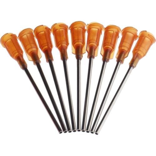 50pcs 20G X 55mm Precision passivated S.S. Dispense Tip with PP Safetylok hub, glue dispenser needles