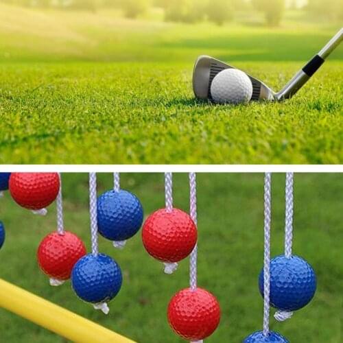 12Strips/2 Packs Golf Ball Crack Proof Wear Resistant PE Golf Practice Stringing Ball Long Distance Support Golf Practice Ball