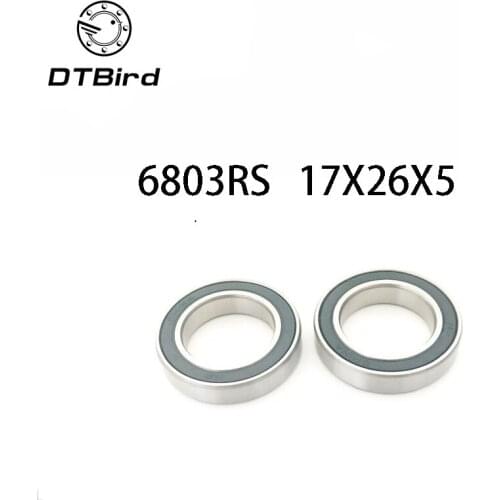 6803-2RS 6803 61803 2RS Deep Groove Ball Bearing 17x26x5mm