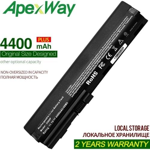 ApexWay11.1V4400mAh laptop battery for HP 632015-542 632016-542 632417-001 HSTNN-UB2L QK644AA SX06XL for EliteBook 2560p 2570