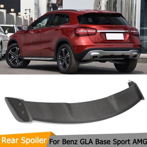 For Mercedes Benz GLA Class CLA200 CLA250 CLA45 AMG Base Sport 2013 - 2018 Carbon Fiber Rear Roof Lip Spoiler