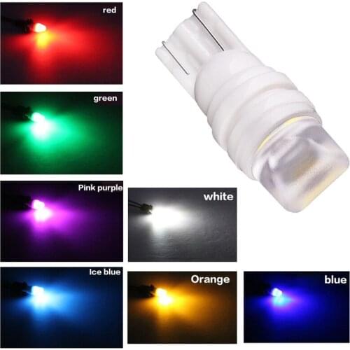 Car LED Ceramic Light T10 W5W Antiburn Anti Freeze Width Lights License Plate Lamp Festoon Bulb Auto Signal Light