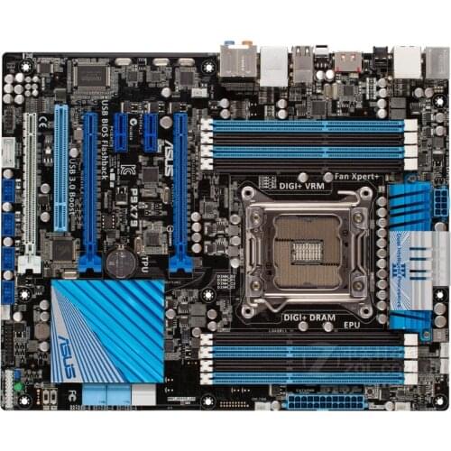 Free shipping original motherboard for ASUS P9X79 LGA 2011 DDR3 for I7 32nm USB2.0 USB3.0 64GB X79 desktop motherboard