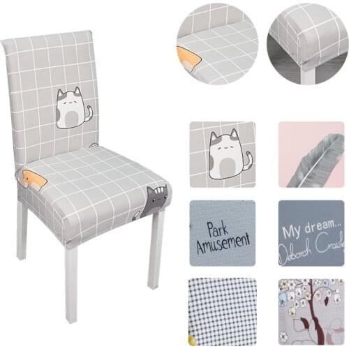 Chair Covers Spandex Elastic Chair Covers Dining Room Covers for Chairs for Kitchen Covers Armchairs for Home Office Chair Cover