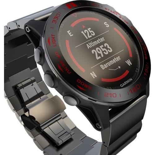 Case for Garmin Fenix 5x Smart watch cover stainless steel bumper sport metal armor protector