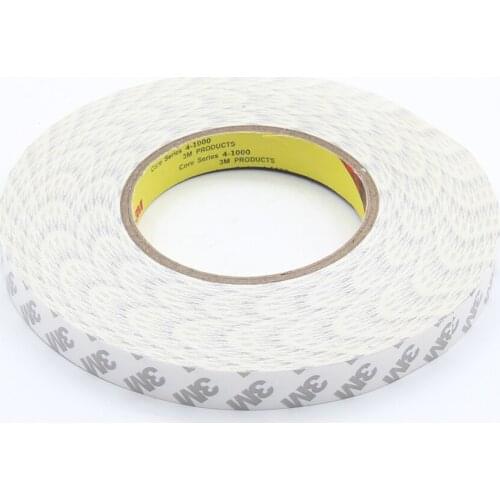 1 rolls 15mm x 50M white double sided tape black double sided adhesive tape 50m length for cellphone LCD panel