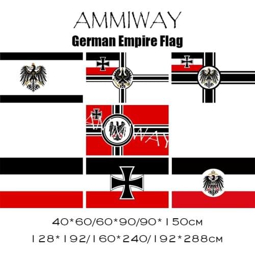 AMMIWAY Flag of Germany 1933–1935 Prussia 1892-1918 North German Reich War Ensign Eagle Confederation jack Reichskolonialflagge
