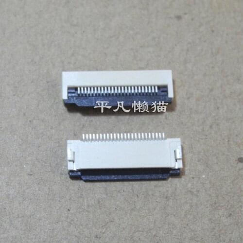 FPC 24 pin 0.5MM pitch lower connection clamshell socket notebook boot keyboard touch pad holder