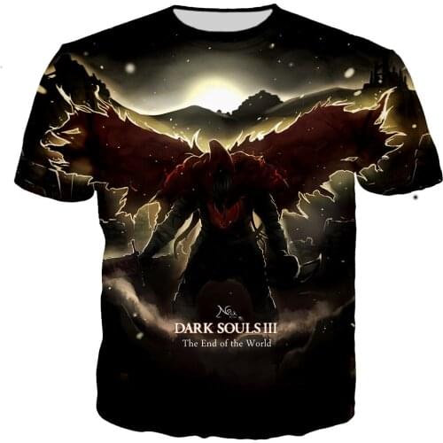 Dark Souls T Shirt Men/women 3D Printed T-shirts Casual Harajuku Style Tshirt Streetwear Tops