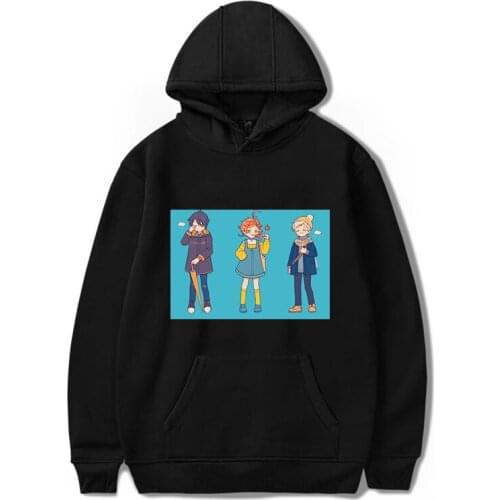 Promised Neverland Long Sleeve Hoodie Unisex Winter Warm leisure Fashion Anime Print Student Hooded Pullovers Loose Sweatshirts