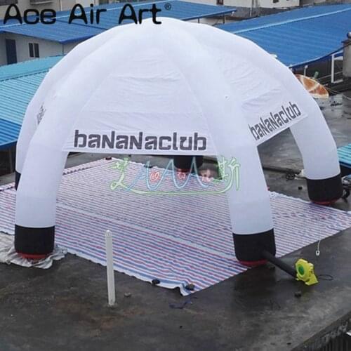 Customized 8 m Diameter inflatable spider tent 5 legs dome party marquee with personalized logo for sale
