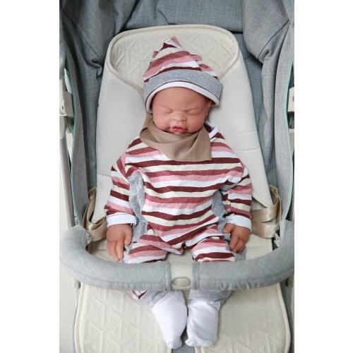 IVITA WG1517 48cm 3800g silicone dolls reborn Similar Real toddler girl eyes closed juguetes soft realistic Collectible toys