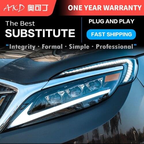 2 PCS Car Lights automotive Parts For Buick GL8 ES 28T 2017-2020 ES type Head lamps LED Headlight LED Dual Projector Goods