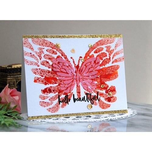 Pretty Butterfly Stencil Crafts And Scrapbooking Embellissement DIY Album Photo Paper Card Making Handmade Decoration