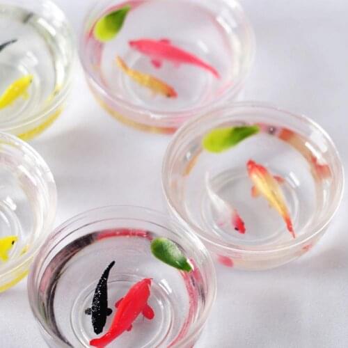 Trendy Fish Tank Doll House Accessory Toy Miniature Fish Tank Openable Door Vivid Appearance