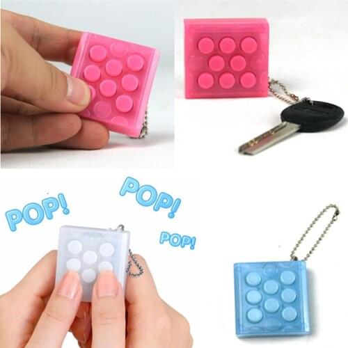 Unlimited Puchi Puchi Keychain Puti Electronic Bubble Keyring Pop infinite air bubble Vent Decompress speaker toy