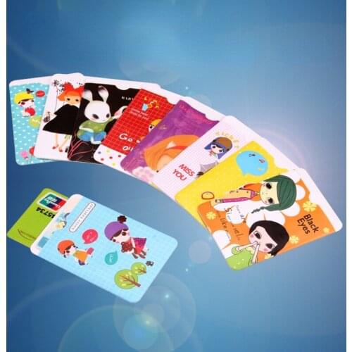 New 1PCS Useful Cute Pattern PVC Anti-degaussing Bank Card Holder ID Card Case IC Aluminum Foil Bag Anti-wear Card Protector