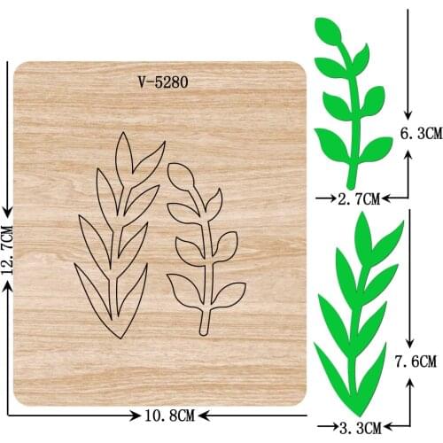 New leaf wooden dies cutting dies for scrapbooking Multiple sizes V-5280