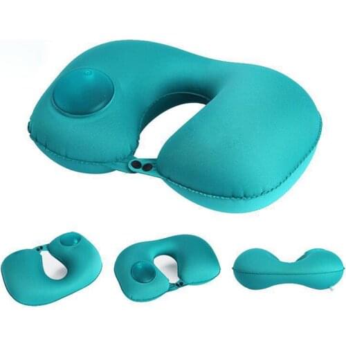 TRIPNUO New Protable Soft U-Shape Travel Cushion Pillow for Car Airplane Inflatable Neck Pillow Travel Accessories Protection