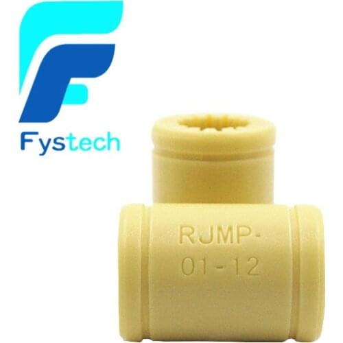 2pcs 3D Printer Solid Polymer LM12UU Bearing - 12mm shaft RJMP-01-12 R Solid Plastic Bearing 12 mm ID