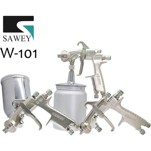 SAWEY W-101 Hand Manual Air Paint Spray Gun, 0.8/1.0/1.3/1.5/1.8mm, good quality, FREE SHIPPING