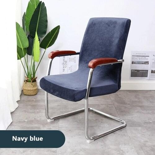 S/M/L Velvet Stretch Chair Cover Removable Office Chair Cover Thicken Seat Covers For Computer Chairs Home Chair Cover With Back
