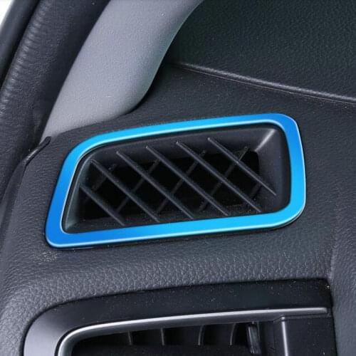 SBTMY 2PCS/SET Stainless steel decorative frame for air conditioner outlet of automobile dashboard For HONDA CRV CR-V 2017-18
