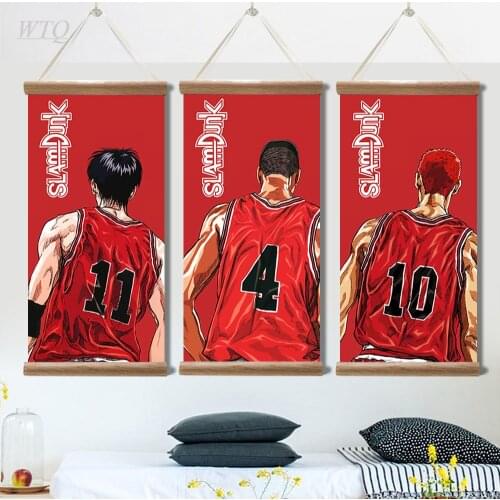 Japanese Anime Posters Slam Dunk Sakuragi Hanamichi Picture Wall Art Basketball Canvas Paintings for Living Room Decor Home Deco