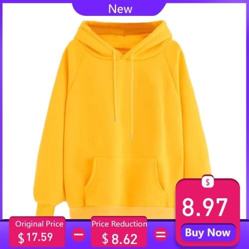 Womens sweatshirt winter sweatshirts ladies hoodies Long Sleeve Hoodie shirt Hooded Pullover Tops Blouse With Pocket D300719
