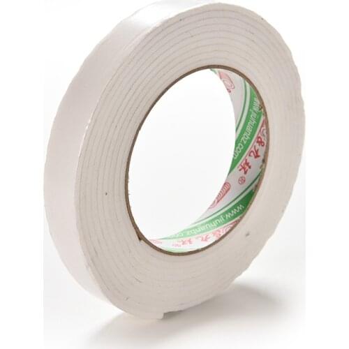 1PC Rolls of Double Sided Super Strong White Foam Sticky Tape Roll Adhesive Office School Supplies Practical 1.8*300cm