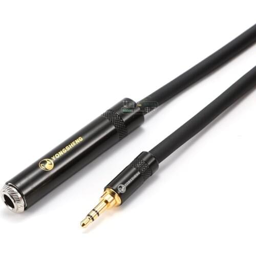 1Pcs custom microphone cable 6.35 Yongsheng female to 3.5 male audio mixer YS231L-BG headset 3.5 plug YS2203P
