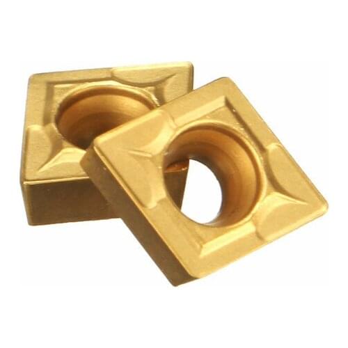 10pcs CCMT060204-HM YBC251 Carbide Insert Titanium Coated Carbide Cutter