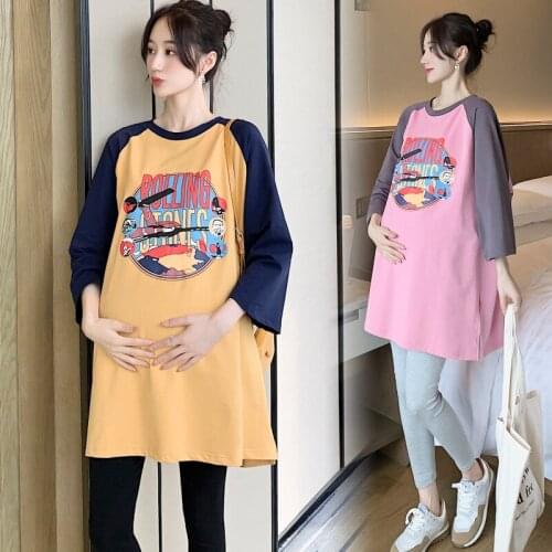 686# Maternity Clothes Spring Autumn Cotton Pregnant Women Suit Clothes for Pregnant Women Pants Suit