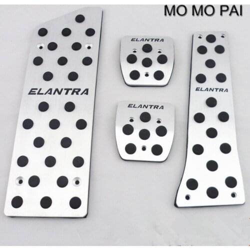 AT/MT Aluminum Foot Rest Brake Accelerator Pedals Fit for Hyundai ELANTRA Automatic / Manual Car