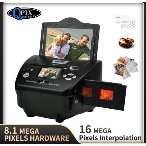 8.1 Mega Pixels Photo and Film Scanner 135 Negative Scanner Photo Scanner COMBO Scanner 2.4 inch Film Converter Bussiness Card