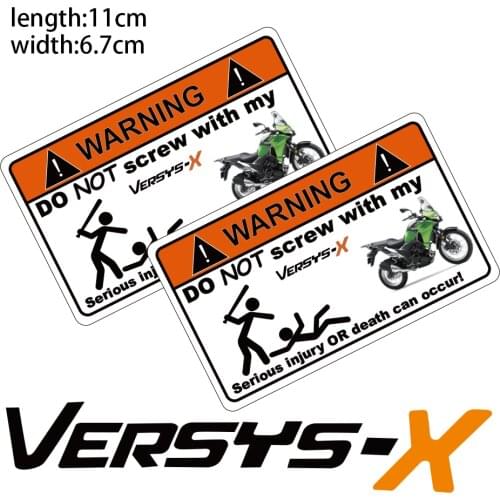 KODASKIN Motorcycle Cheap Creative Warning Sticker Decal for VERSYS-X versys x