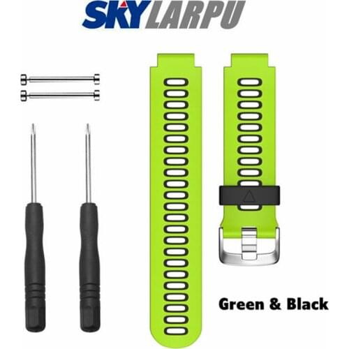 Two-color Silicone Strap for Garmin Forerunner 620 630 735X Watch Bracelet sports Replacement Belt Free Shipping